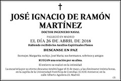 José Ignacio de Ramón Martínez